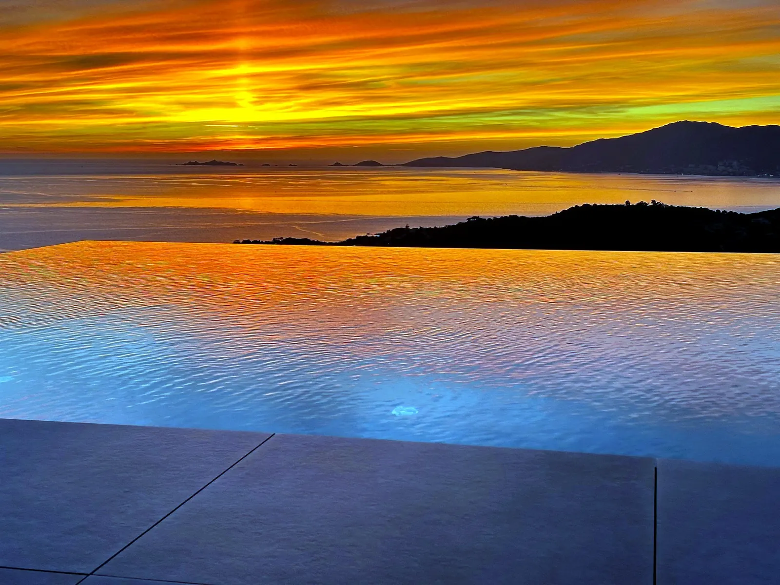 Coucher de soleil sur le golfe d’Ajaccio